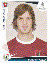 Cristian Ansaldi Rubin Kazan samolepka UEFA Champions League 2009/10 #400